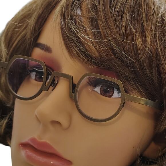 Bradford | Titanium Lightweight Shield Shaped Eyeglasses Unisex Glasses Retro - Picture 2 of 8